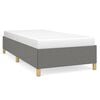 vidaXL Bettgestell ohne Matratze Dunkelgrau 100x200 cm Stoff