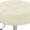 vidaXL Essst&uuml;hle 2 Stk. Drehbar Creme Samt
