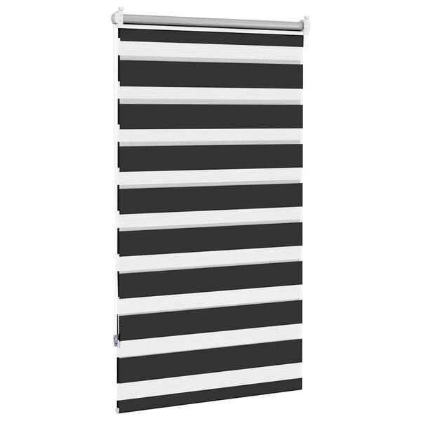 vidaXL Zebra-Rollo 90,9 x 150 cm, Stoffbreite 86,7 cm, schwarz