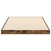 vidaXL Bodenbettrahmen Ger&auml;ucherte Eiche 90 x 200 cm Holzwerkstoff