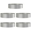vidaXL Pflanzenring 5 Stk. Silber 80 x 80 x 20 cm Edelstahl