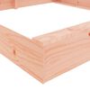 vidaXL Sandkasten mit Sitzen Quadratisch Massivholz Douglasie