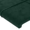 vidaXL Kopfteil mit Ohren Dunkelgr&uuml;n 103x23x78/88 cm Samt