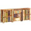 vidaXL Sideboard mit 3 Schubladen und 4 T&uuml;ren Altholz Massiv