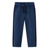 Kinderhose mit Schwarzen Zierleisten Marineblau 128