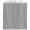 vidaXL TV-Wandschrank mit LED-Beleuchtung Grau Sonoma 100x31x35 cm