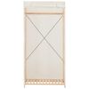 vidaXL Kleiderschrank Wei&szlig; 79 x 40 x 170 cm Stoff