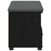 vidaXL Flurbank mit Kissen Schwarz Eichen-Optik 80 x 38 x 46 cm