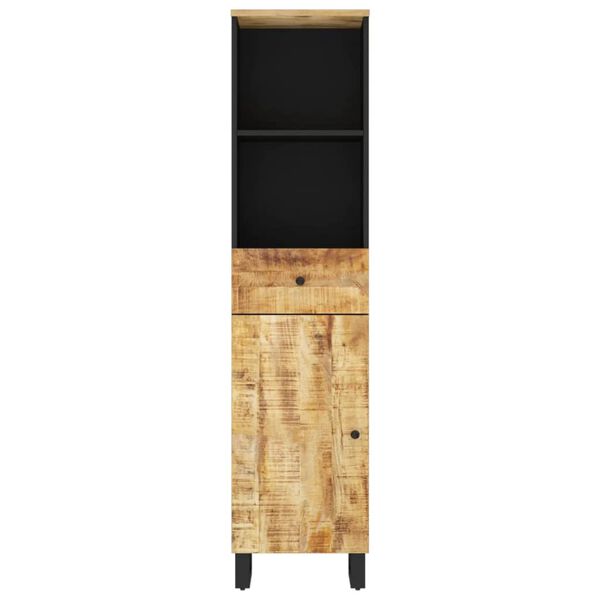 vidaXL Badschrank 38x33x160 cm Massivholz Mango