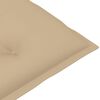 vidaXL Verstellbare Gartenst&uuml;hle mit Auflagen 4 Stk. Massivholz Teak