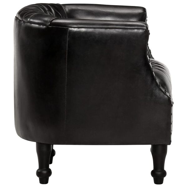 vidaXL Sessel Schwarz 62 x 58 x 65 cm Echtleder