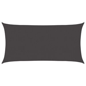 vidaXL Sonnensegel Anthrazit 2,5 x 6 m HDPE