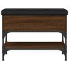 vidaXL Schuhbank Braun Eichen-Optik 62x32x45 cm Holzwerkstoff