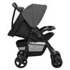 vidaXL 2-in-1 Kinderwagen Dunkelgrau und Schwarz Stahl