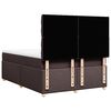 vidaXL Boxspringbett mit Matratze Dunkelbraun 140x190 cm Stoff