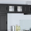 vidaXL K&uuml;chenschrank Kalmar Schwarz 40 x 31 x 40 cm Holzwerkstoff