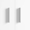 vidaXL Griff Uni 12 pcs Silber 105,7 x 7,4 x 15,5 mm Aluminium