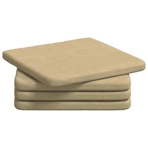 vidaXL Sitzkissen 4 stk. Cordstoff Grau-Gr&uuml;n 40 x 40 x 3 cm