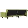 vidaXL Schlafsofa 2-Sitzer mit 2 Kissen & Hocker Hellgr&uuml;n Samt