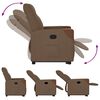 vidaXL Relaxsessel mit Aufstehhilfe Braun Stoff