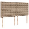 vidaXL Boxspringbett Matratze Cappuccino-Braun 180x200 cm Kunstleder