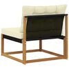 vidaXL Outdoor Mittelsofa Massivholz Akazie Natur