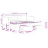 vidaXL Tagesbett Ausziehbar mit Schubladen Blau 90x200 cm Samt