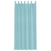 vidaXL Voile Vorh&auml;nge mit Schlaufen 2 Stk. T&uuml;rkis 140x225 cm