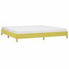 vidaXL Bettgestell ohne Matratze Gr&uuml;n 200x200 cm Stoff