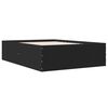 vidaXL Bettgestell Schwarz 140x200 cm Holzwerkstoff