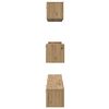 vidaXL TV-Schrankset Wandmontiert 7 pcs Artisan-Eiche Holzwerkstoff