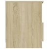 vidaXL Nachttisch Sonoma-Eiche 40x40x50 cm Holzwerkstoff