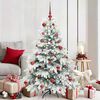 vidaXL K&uuml;nstlicher Weihnachtsbaum mit 150 LEDs Wei&szlig; 150 cm PE und PVC