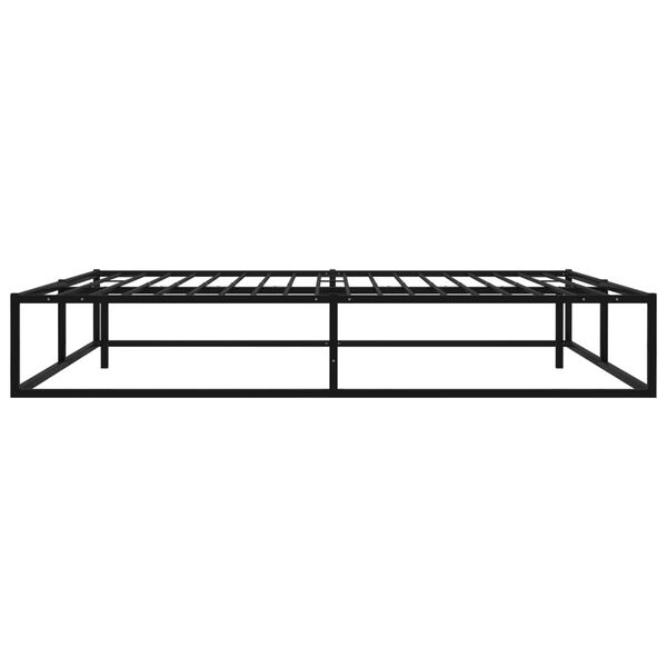 vidaXL Bettgestell Schwarz Metall 200x200 cm