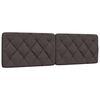 vidaXL Bett mit Matratze Dunkelbraun 160x200 cm Stoff
