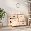 vidaXL Sideboard 100x40x75 cm Massivholz Kiefer