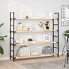 vidaXL Schweberegale 2 Stk. 120x30x2 cm Massivholz Akazie Unbehandelt