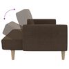 vidaXL Schlafsofa 2-Sitzer Braun Stoff