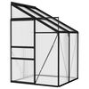 vidaXL Gew&auml;chshaus Anthrazit Aluminium 2,59 m&sup3;