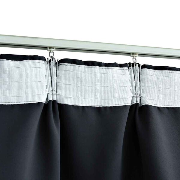vidaXL Verdunkelungsvorhang mit Haken Anthrazit 290 x 245 cm
