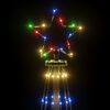 vidaXL LED-Weihnachtsbaum mit Erdn&auml;geln Mehrfarbig 108 LEDs 180 cm