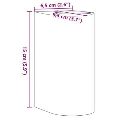 vidaXL Außenwandleuchte Schwarz Aluminiumdruckguss