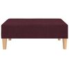 vidaXL Schlafsofa 2-Sitzer mit Fu&szlig;hocker Lila Stoff