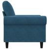vidaXL Sessel Blau 60 cm Samt