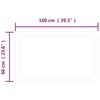 vidaXL LED-Badspiegel 100x60 cm