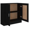 vidaXL B&uuml;cherschrank Schwarz 82,5x30,5x80 cm Holzwerkstoff
