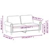 vidaXL 2-Sitzer-Sofa Blau 140 cm Samt
