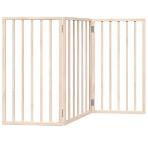 vidaXL Hundegitter Faltbar 3 Paneele 150 cm Pappelholz