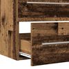 vidaXL Waschbeckenschrank 2 pcs Altholz Engineered Holz und Keramik