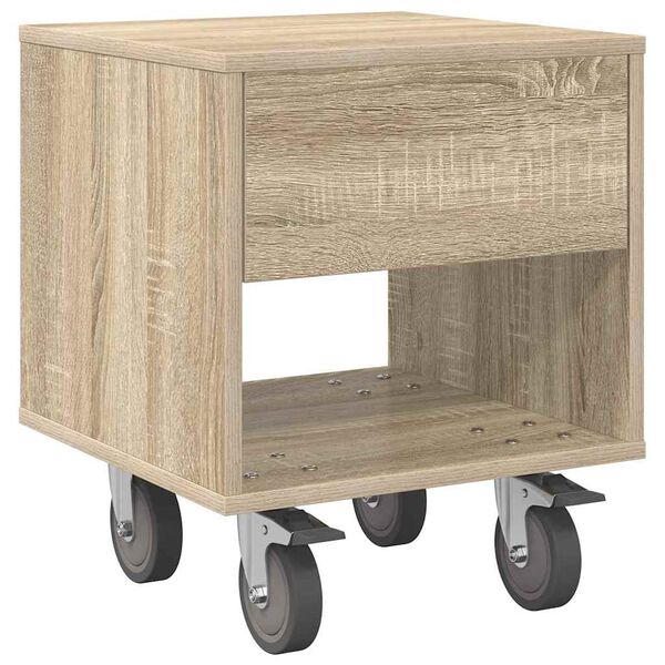 vidaXL Nachttisch Sonoma-Eiche 40,5 x 40 x 48 cm Holzwerkstoff